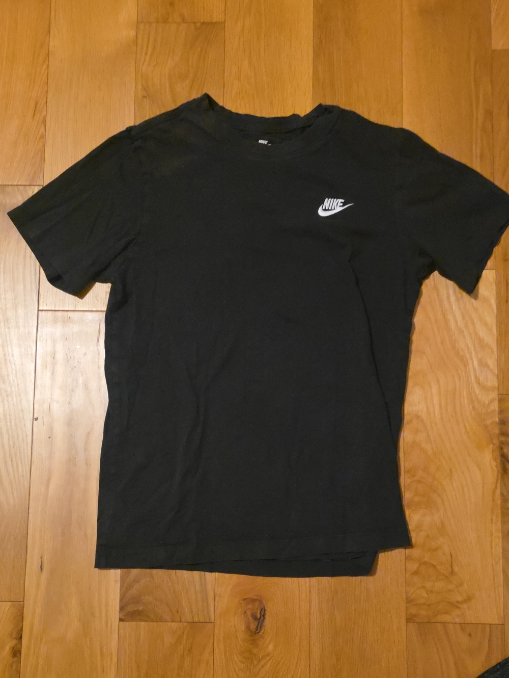 Nike Black Short Sleeve T-Shirt with White Swoosh